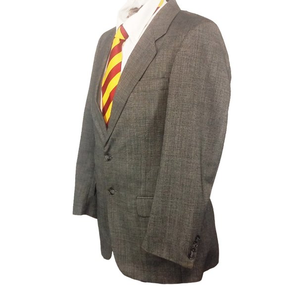 Farah Clothing grey jacket blazer plaid Size 40R - Picture 4 of 9